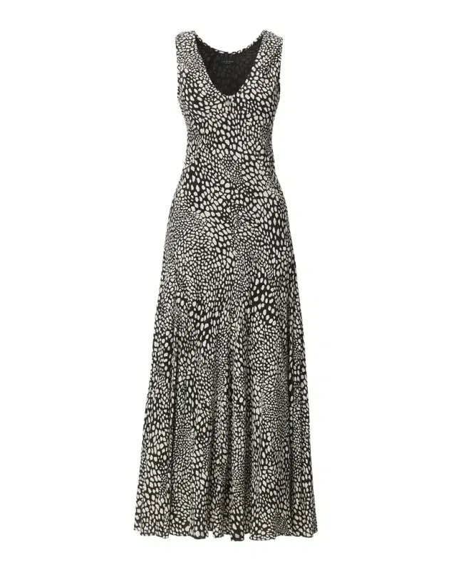 Sinead Printed Silk-Blend Maxi Dress