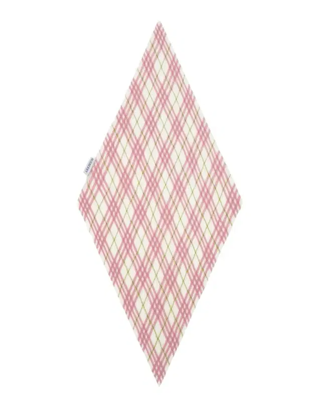 Sheer Silk Chiffon Check Scarf