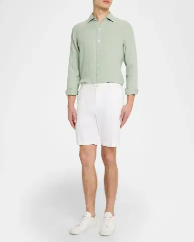 Peter Millar Men's Shoreside Linen Button-Down Shirt | Thumbnail 9 Peter Millar Men's Shoreside Linen Button-Down Shirt | Thumbnail 9
