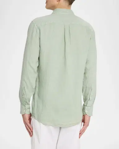 Peter Millar Men's Shoreside Linen Button-Down Shirt | Thumbnail 10 Peter Millar Men's Shoreside Linen Button-Down Shirt | Thumbnail 10