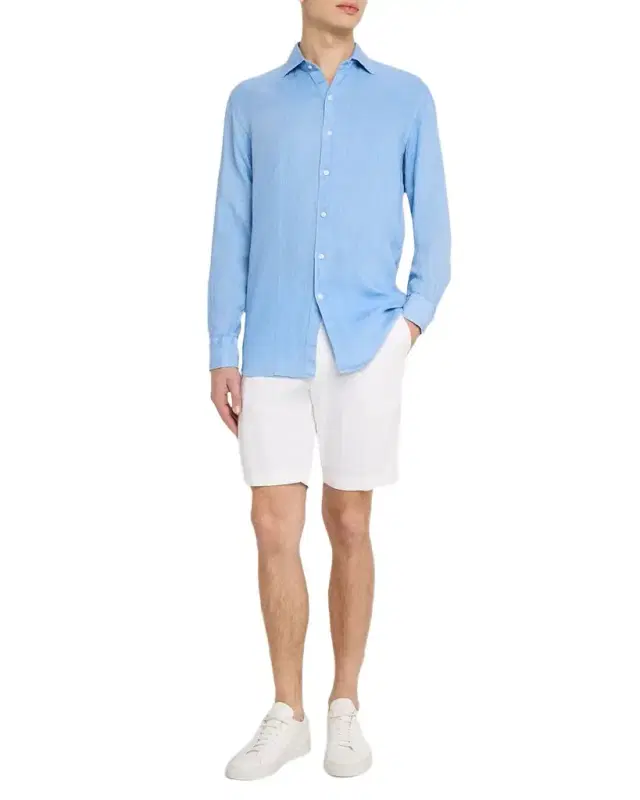 Men's Shoreside Linen Button-Down Shirt