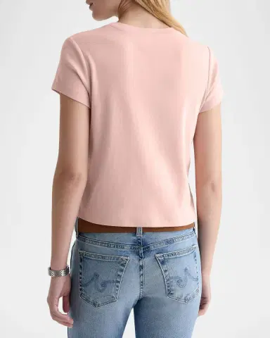 AG Jeans Sadie Crewneck Baby Rib Tee | Thumbnail 2 AG Jeans Sadie Crewneck Baby Rib Tee | Thumbnail 2