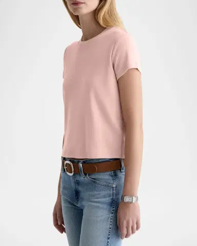AG Jeans Sadie Crewneck Baby Rib Tee | Thumbnail 7 AG Jeans Sadie Crewneck Baby Rib Tee | Thumbnail 7