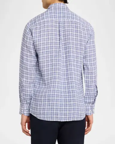 Peter Millar Men's Sandbar Linen Sport Shirt | Thumbnail 3