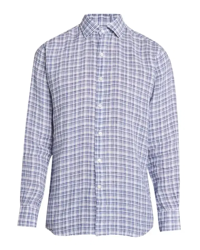 Peter Millar Men 's Sandbar Linen Sport Shirt