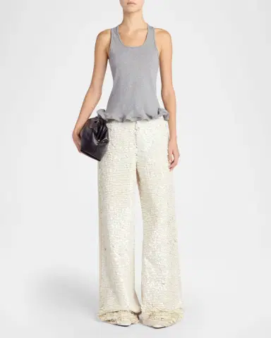 Stella McCartney Opalescence Sequined Straight-Leg Boyfriend Jeans | Thumbnail 2