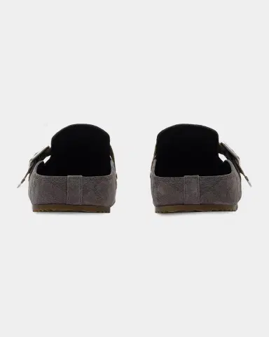 Burberry Men's Urchin Check Suede Clogs | Thumbnail 2