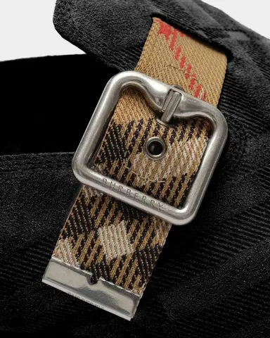 Burberry Men's Urchin Check Suede Clogs | Thumbnail 3