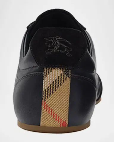 Burberry Men's Leather and Suede Knight Runner Sneakers | Thumbnail 3 Burberry Men's Leather and Suede Knight Runner Sneakers | Thumbnail 3