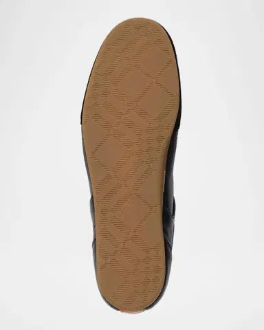 Burberry Men's Leather and Suede Knight Runner Sneakers | Thumbnail 5 Burberry Men's Leather and Suede Knight Runner Sneakers | Thumbnail 5