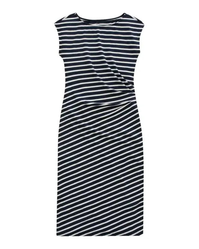 Aja Cap-Sleeve Striped Jersey Midi Dress Aja Cap-Sleeve Striped Jersey Midi Dress