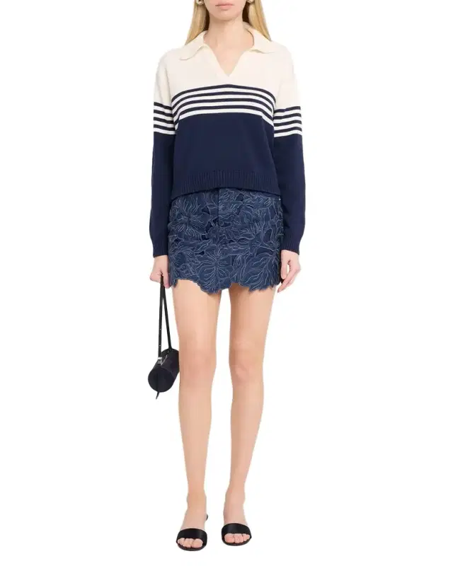 Winnie Floral Denim Mini Skirt