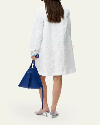 Loewe Crinkled Cotton Poplin Layered Mini Shirtdress | Thumbnail 4 Loewe Crinkled Cotton Poplin Layered Mini Shirtdress | Thumbnail 4