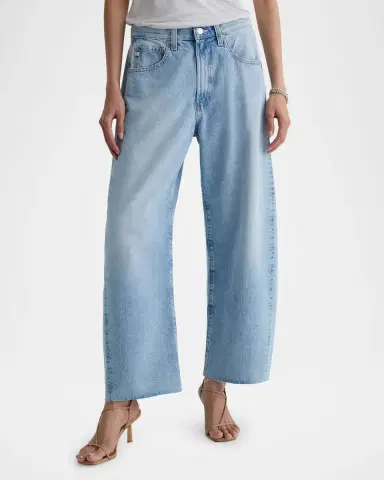 AG Jeans Hattie Cropped Comfort Stretch Barrel Jeans | Thumbnail 4 AG Jeans Hattie Cropped Comfort Stretch Barrel Jeans | Thumbnail 4