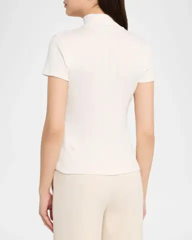 Vince Ribbed Mock-Neck Top | Thumbnail 2 Vince Ribbed Mock-Neck Top | Thumbnail 2