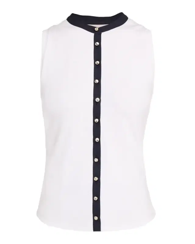 Beverly Knit Button-Front Top