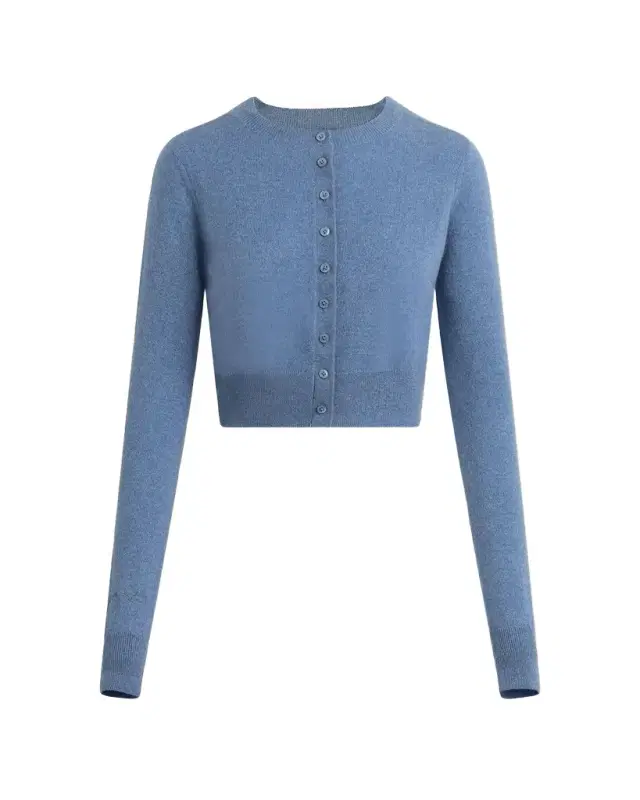 The Cropped Rebecca Cashmere Cardigan