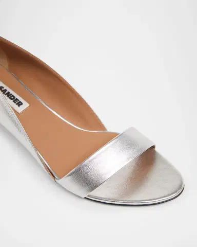 Jil Sander 35mm Metallic Leather Wedge Sandals | Thumbnail 5 Jil Sander 35mm Metallic Leather Wedge Sandals | Thumbnail 5