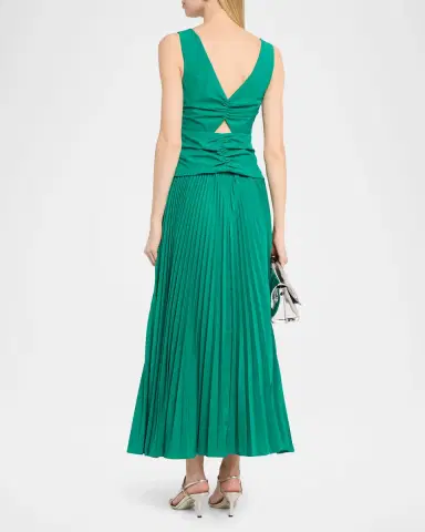 SIMKHAI Vivianne Cotton Midi Dress | Thumbnail 3