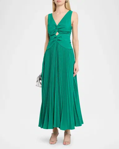 SIMKHAI Vivianne Cotton Midi Dress | Thumbnail 4