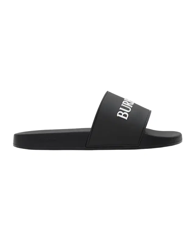 Burberry Men 's Logo Contoured-Insole Slide Sandals