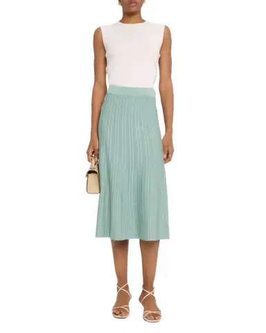 Misook Lightweight A-Line Ribbed Knit Midi Skirt | Thumbnail 1 Misook Lightweight A-Line Ribbed Knit Midi Skirt | Thumbnail 1