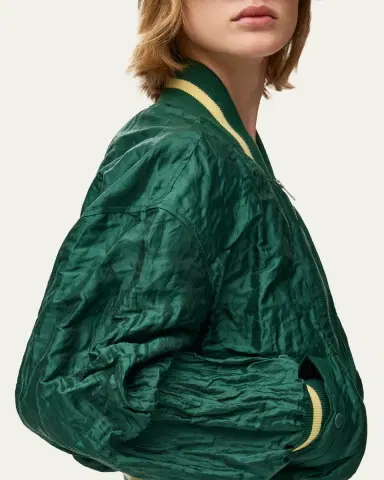 Loewe Satin Oversized Bomber Jacket | Thumbnail 5 Loewe Satin Oversized Bomber Jacket | Thumbnail 5