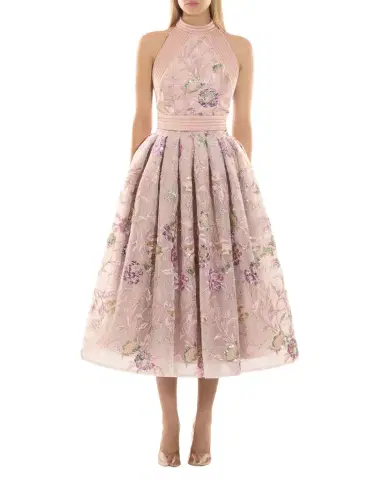 ZHIVAGO The Bertolini Floral Embellished Midi Dress | Thumbnail 1 ZHIVAGO The Bertolini Floral Embellished Midi Dress | Thumbnail 1