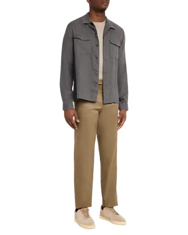 Men 's Linen Garage Button-Down Shirt