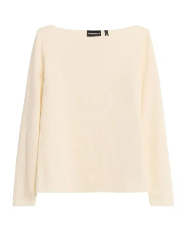 Bateau-Neck Pullover Sweater
