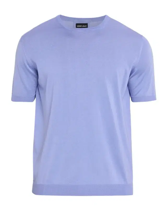 Men's Cotton and Silk Short-Sleeve Crewneck Sweater