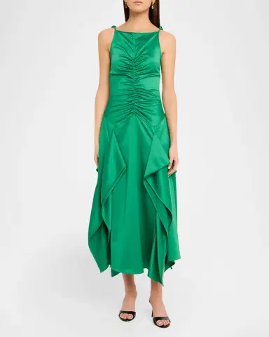 Aknvas Morgan Satin Gown | Thumbnail 2 Aknvas Morgan Satin Gown | Thumbnail 2