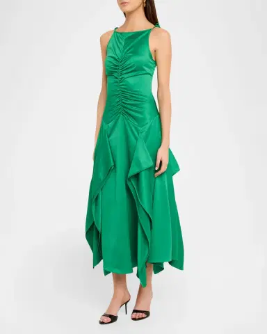 Aknvas Morgan Satin Gown | Thumbnail 4 Aknvas Morgan Satin Gown | Thumbnail 4