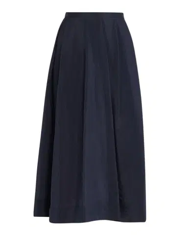 Emporio Armani Pleated High-Low Midi Skirt | Thumbnail 1 Emporio Armani Pleated High-Low Midi Skirt | Thumbnail 1