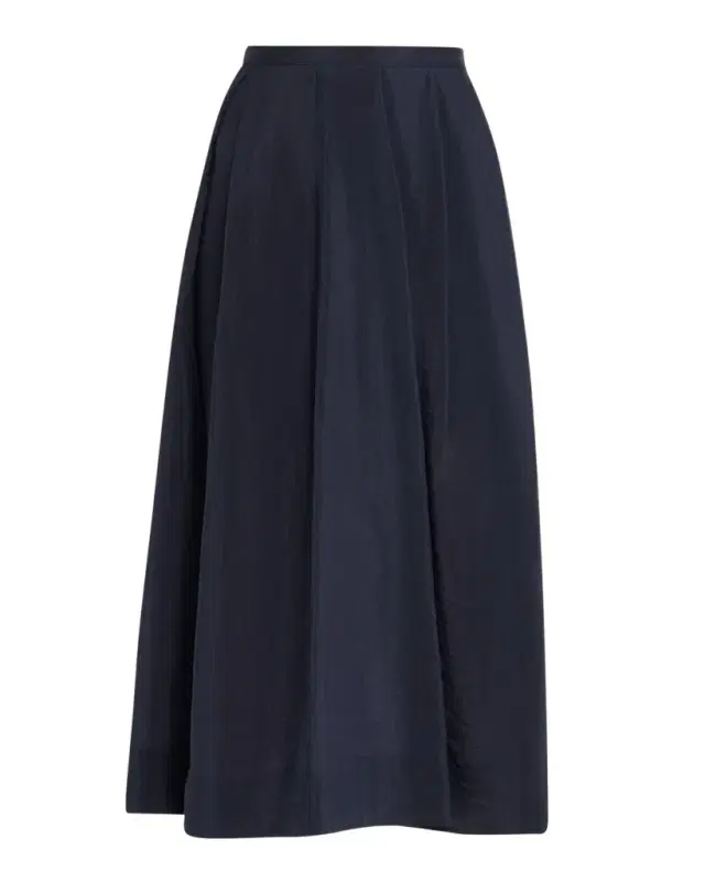 Emporio Armani Pleated High-Low Midi Skirt