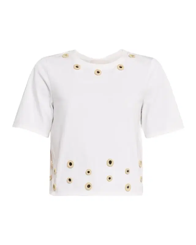 Crewneck Crochet Mirrors Tee