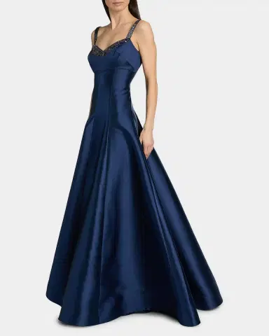 THEIA Alba Beaded Mikado Sweetheart Gown | Thumbnail 2 THEIA Alba Beaded Mikado Sweetheart Gown | Thumbnail 2