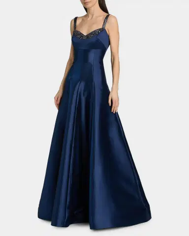 THEIA Alba Beaded Mikado Sweetheart Gown | Thumbnail 4 THEIA Alba Beaded Mikado Sweetheart Gown | Thumbnail 4