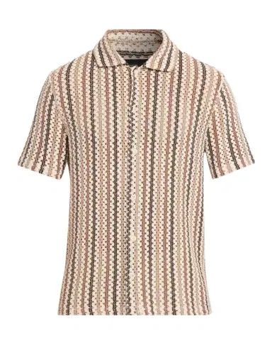 Vince Men's Beach Stripe Italian Cotton-Blend Shirt | Thumbnail 1 Vince Men's Beach Stripe Italian Cotton-Blend Shirt | Thumbnail 1