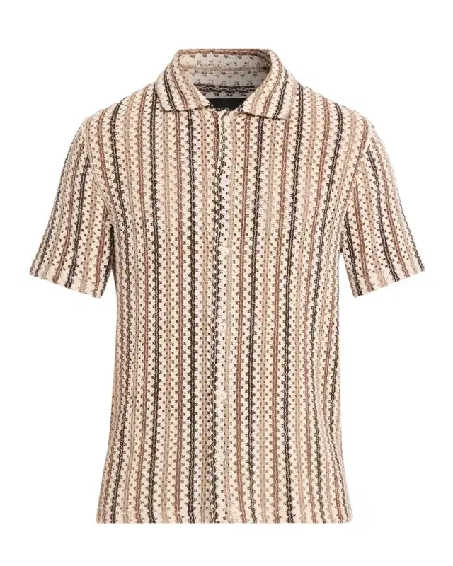 Vince Men 's Beach Stripe Italian Cotton-Blend Shirt