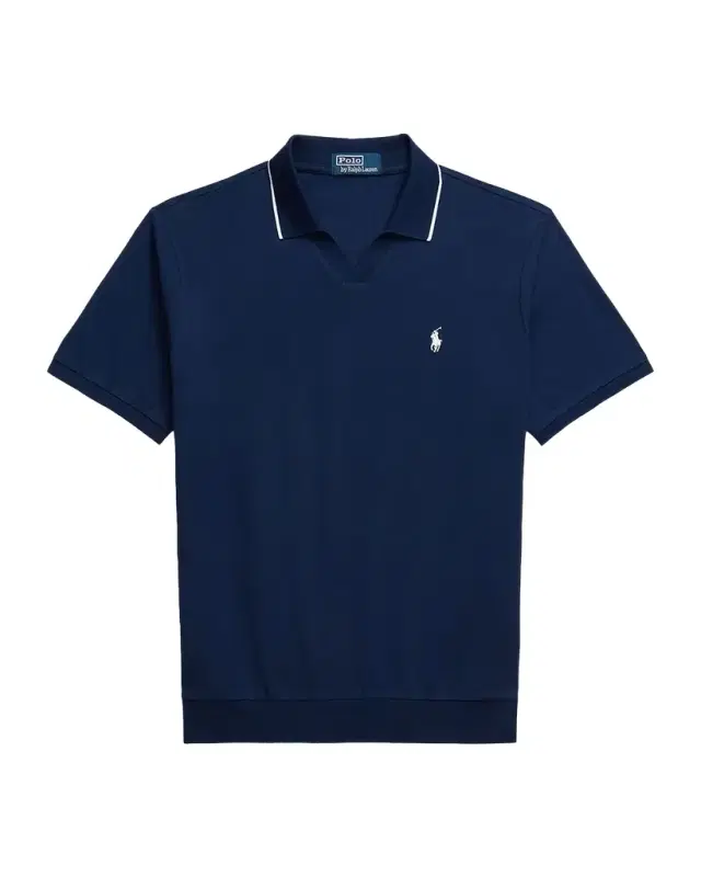 Men 's Cotton Jacquard Pique Short-Sleeve Polo Shirt