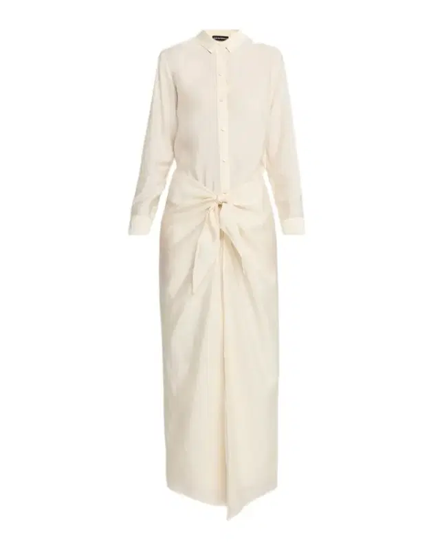 Viscose Wrap Maxi Shirtdress