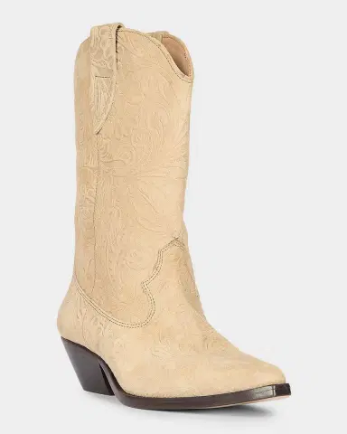 Isabel Marant Duerto Embossed Suede Cowboy Boots | Thumbnail 4 Isabel Marant Duerto Embossed Suede Cowboy Boots | Thumbnail 4