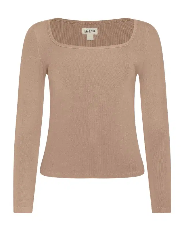 Vanya Long-Sleeve Scoop-Neck Tee