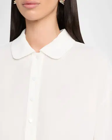 Emporio Armani Button-Down Cotton Blouse | Thumbnail 5