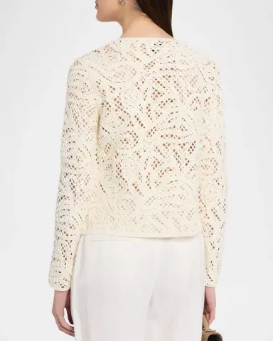 Emporio Armani Open-Stitch Knit Cardigan | Thumbnail 3 Emporio Armani Open-Stitch Knit Cardigan | Thumbnail 3