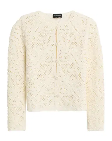 Emporio Armani Open-Stitch Knit Cardigan | Thumbnail 1 Emporio Armani Open-Stitch Knit Cardigan | Thumbnail 1