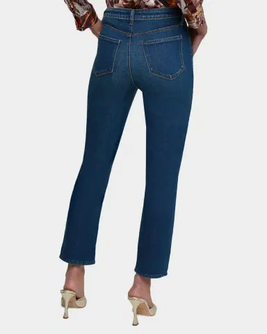 L'Agence Celestia Slim-Straight Cropped Jeans | Thumbnail 2