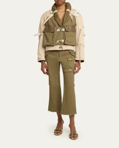 Isabel Marant Julissa Mixed-Media Cargo Jacket | Thumbnail 6 Isabel Marant Julissa Mixed-Media Cargo Jacket | Thumbnail 6