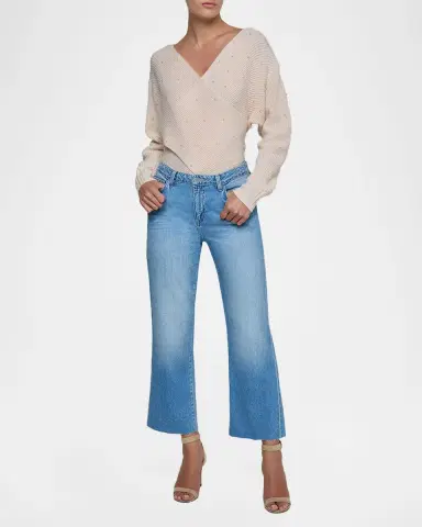 L'Agence Wanda High-Rise Cropped Wide Jeans | Thumbnail 2 L'Agence Wanda High-Rise Cropped Wide Jeans | Thumbnail 2